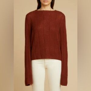 Khaite Rust Cashmere Sweater